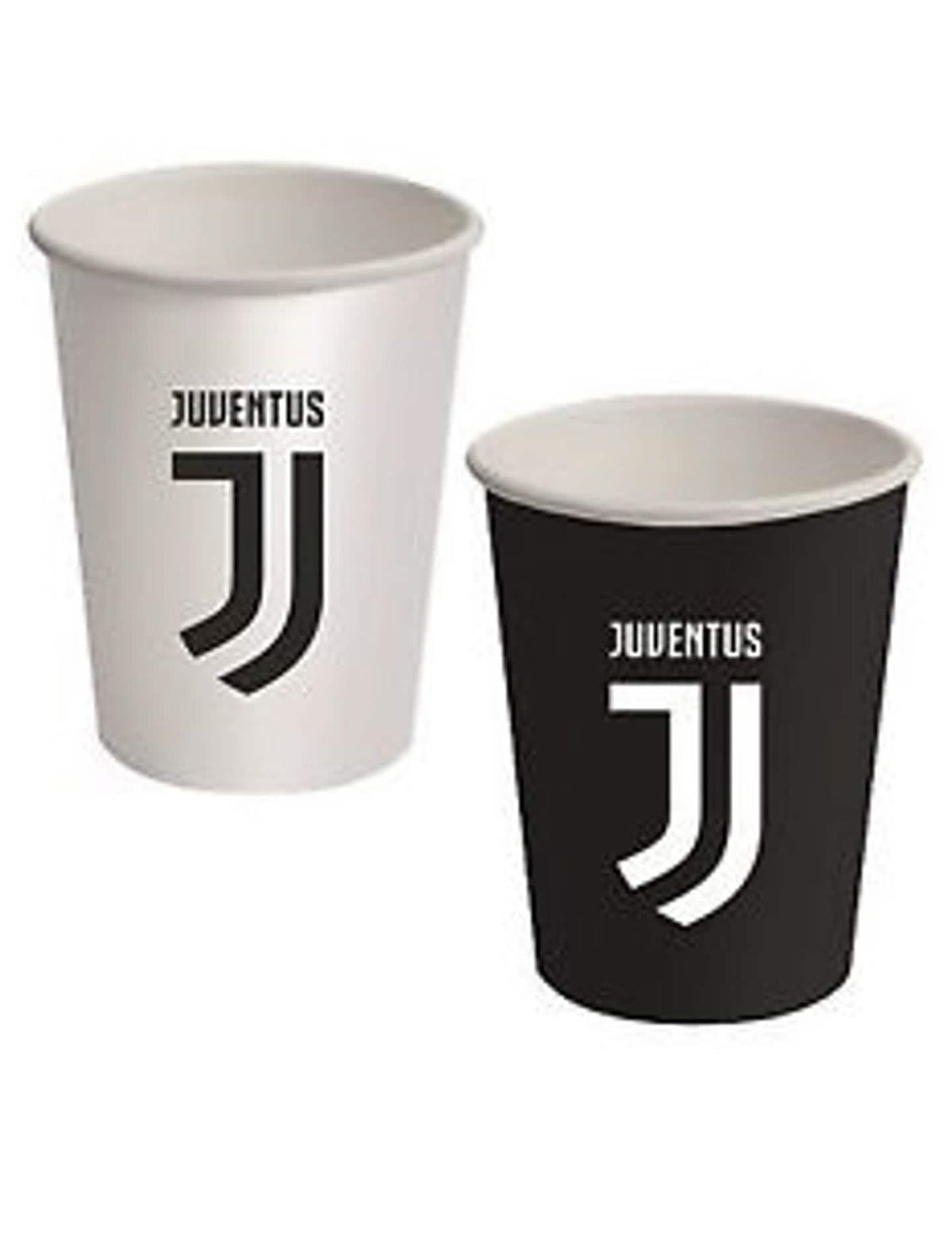 Papírové kelímky juventus na párty černobílé