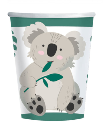 8 papírových kelímků Koala 250 ml