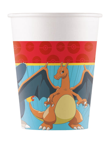 8 kartonových kelímků Pokémon Next Generation 200 ml 