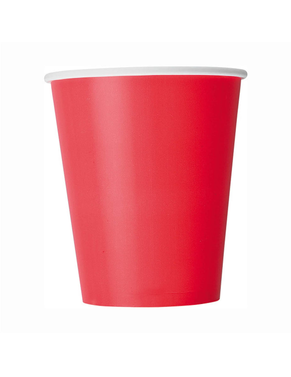 Červené papírové kelímky 210 ml