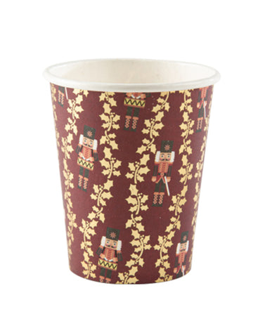 8 slavnostních kelímků na louskáček 255 ml ve vínovém kartonu