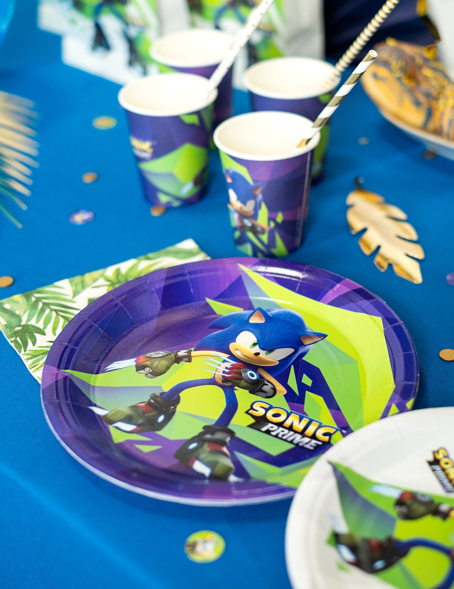 8 Velké talíře Sonic Prime™ 23 cm 