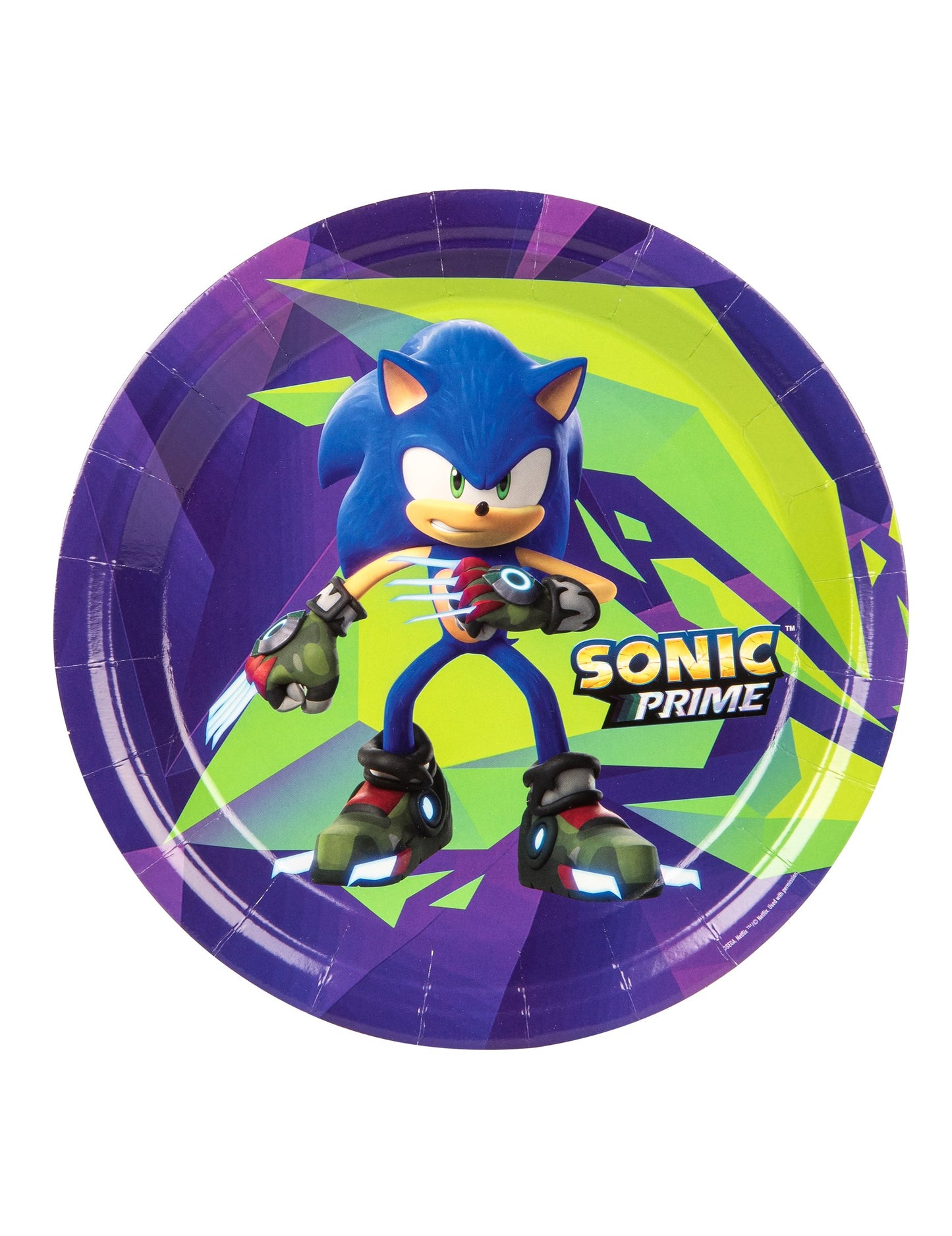 8 Velké talíře Sonic Prime™ 23 cm 