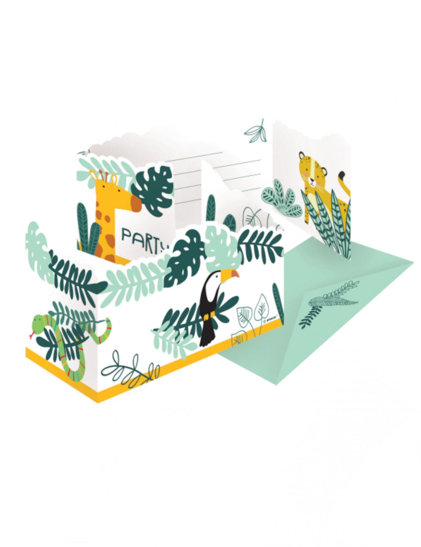 8 pozvánek s obálkami dostane divoká safari zvířata v džungli