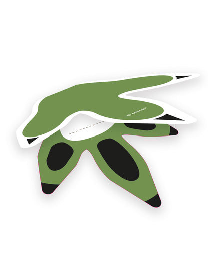 8 velkých zelených dinosaurů umístěte karty do kartonu k přizpůsobení