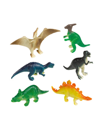 8 mini velkých plastových figurek dinosaurů pro piňatu