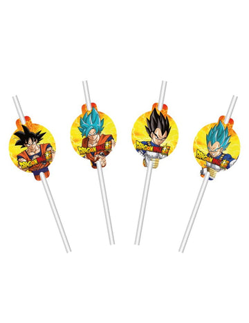 8 papírových brček s medailonky Dragon Ball Z
