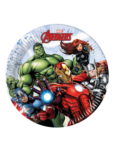 8 papírových talířů Small Avengers Mighty 20 cm