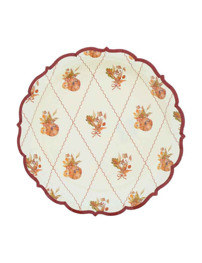 8 Malých papírových talířků Cottage Living 18 cm