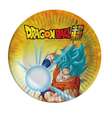 8 malých papírových talířů Dragon Ball Super 18 cm
