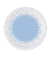Petites assiettes étoiles pour fête bleues et blanches