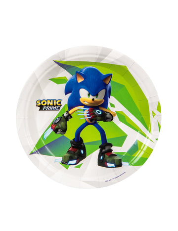 8 malých talířků Sonic Prime™ 18 cm 