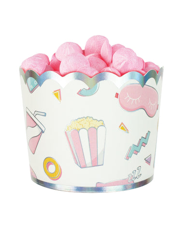 8 malých duhových a barevných pyžamových párty květináčů