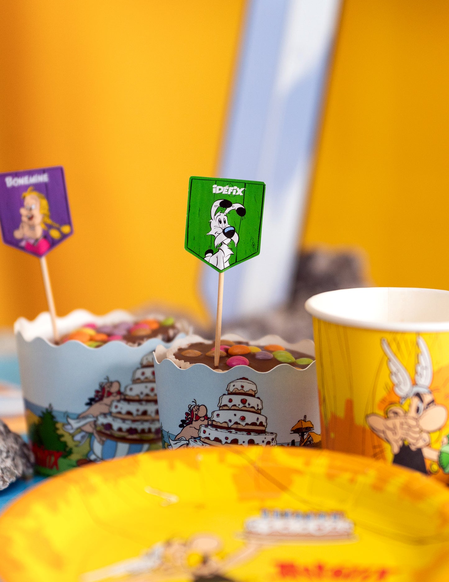 8 Asterix™ Cupcake-Spieße