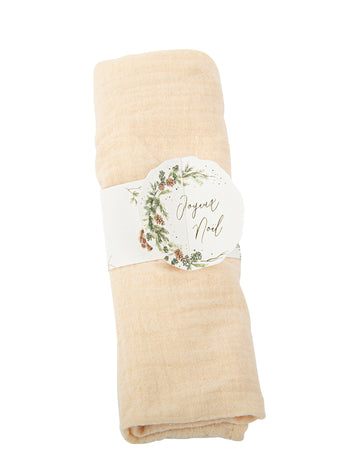 8 Veselých vánočních kroužků na ubrousky okouzlilo les v bílé a zlaté barvě