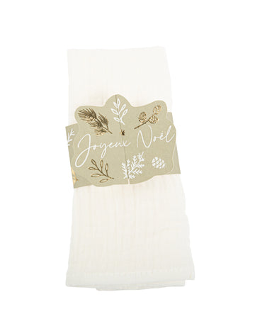 8 botanických vánočních kroužků na ubrousky veselé vánoce