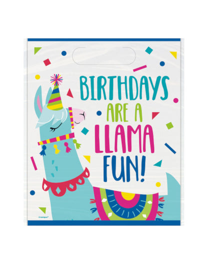 8 dárkových tašek lama k narozeninám dětí