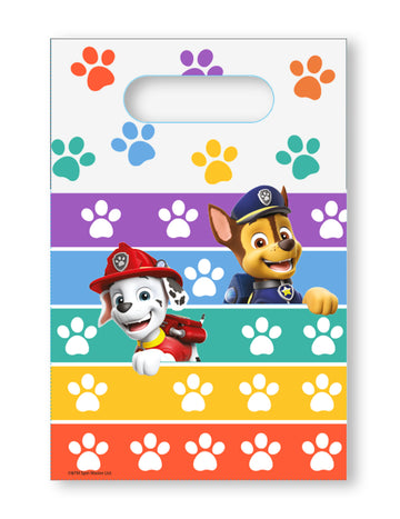 8 Paw Patrol™ Papierpartytüten 6,25 x 9,25 cm