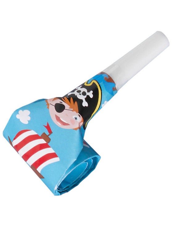 Sans-gêne pirate petit moussaillon pour enfant bleu avec motif pirate