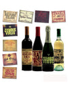 8 stickers pour bouteille Halloween pour décoration multicolores aux motifs horreur