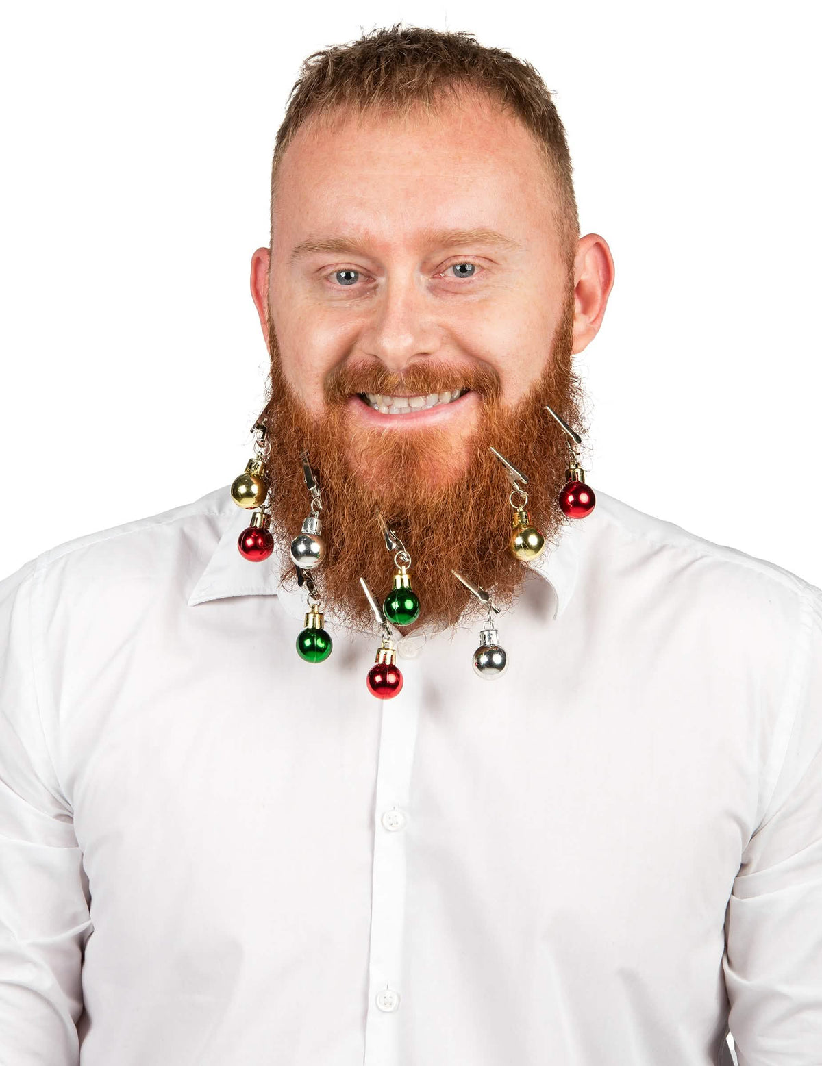 9 sponky na vousy nebo vlasy vánoční koule pro dospělého vícebarevné