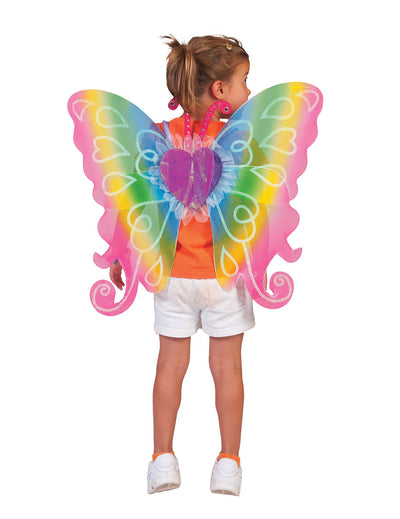 Ailes coeur pour enfant multicolores