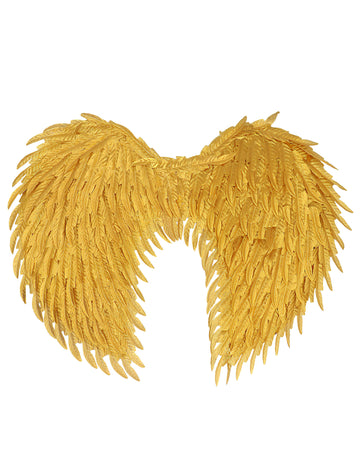 Okouzlující zlatá andělská křídla pro dospělé