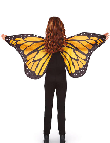 Ailes de papillon pour enfant orange et noir