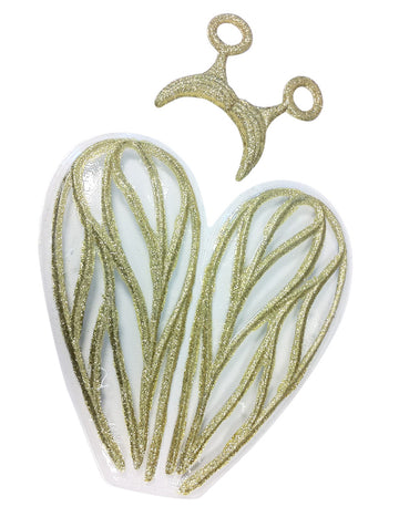 Zlatá křídla a čelenka pro dospělé