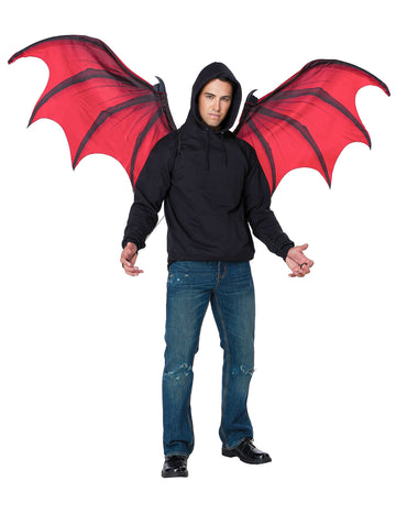 Dospělý obří červenočerný démonický křídel