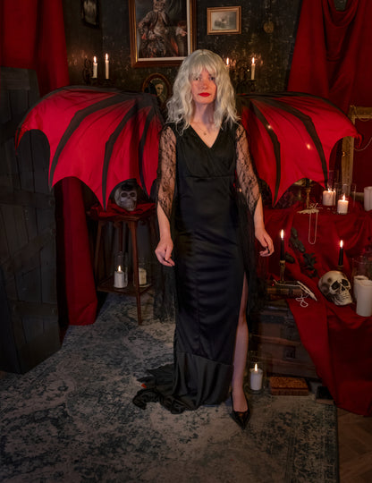 Dospělý obří červenočerný démonický křídel