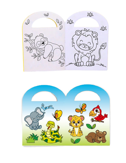 Omalovánky s nálepkami zoo
