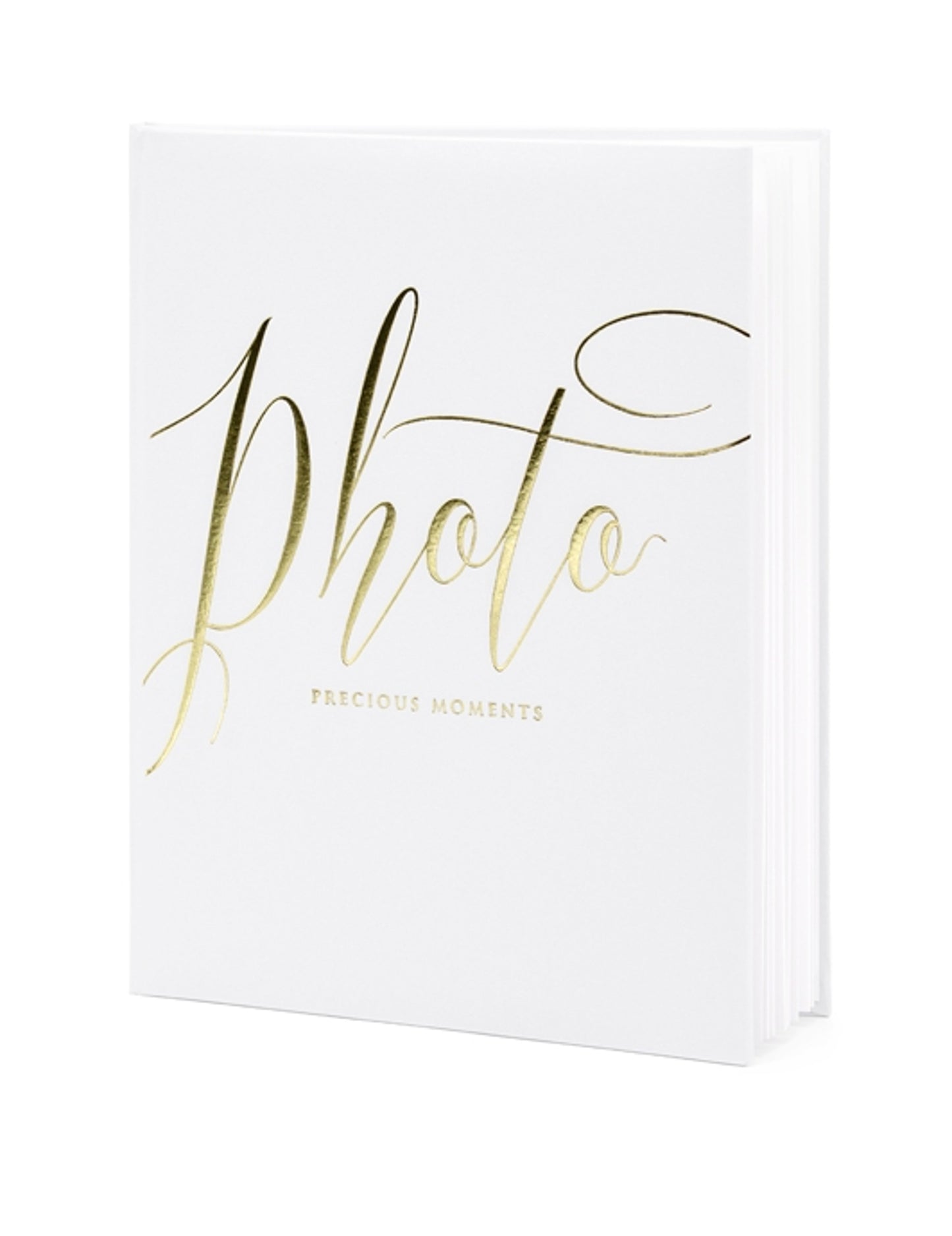 Bílo-zlaté svatební fotoalbum, 22 stran, 20 x 24,5 cm 