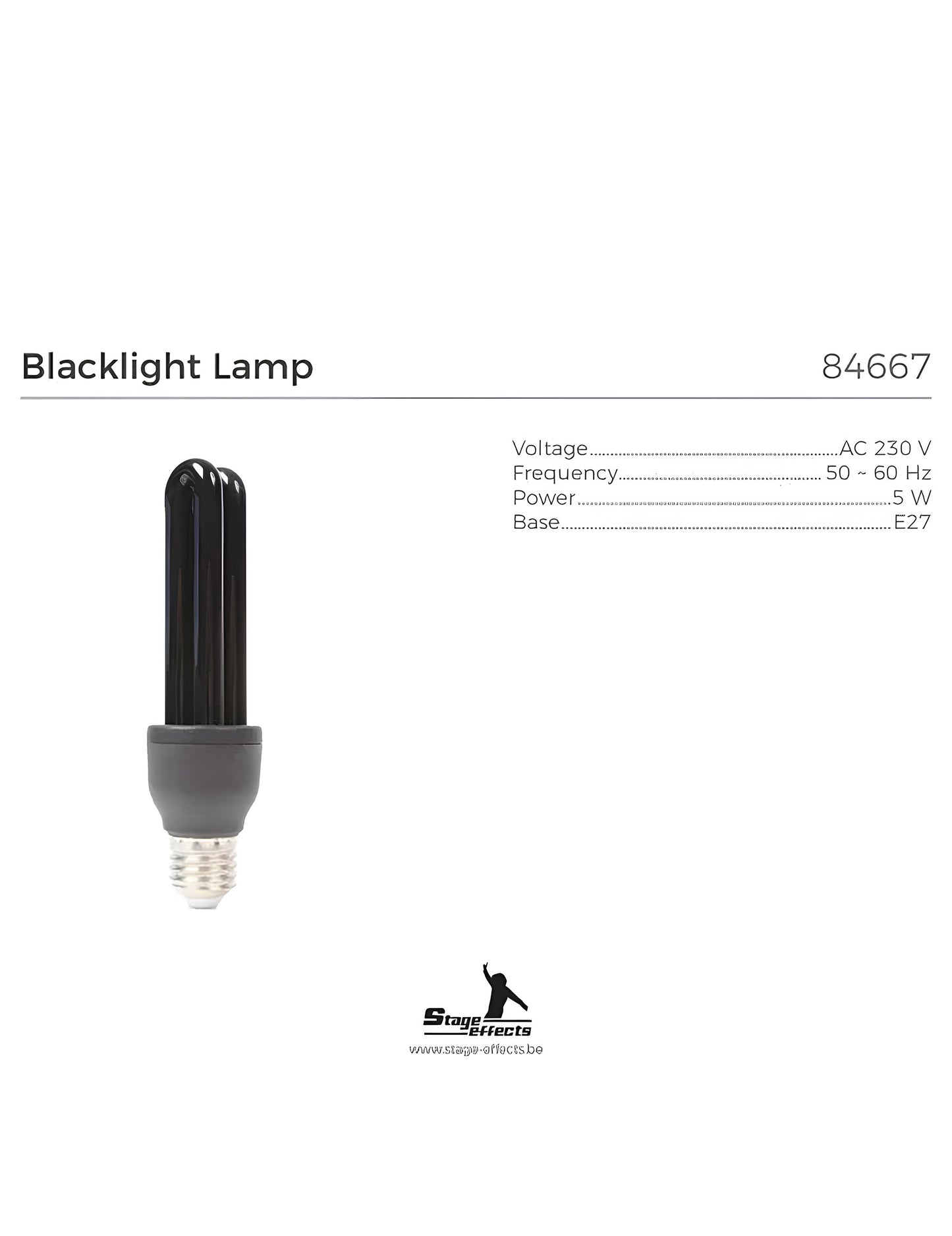 E27 Schwarzlichtbirne
