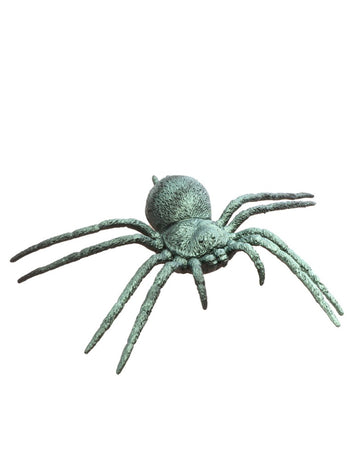 Araignée en plastique vert irisé 23 cm