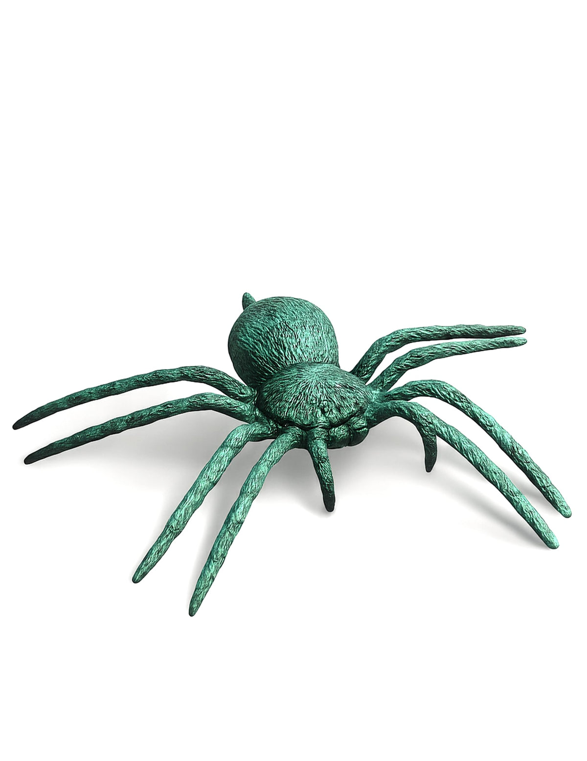 Araignée en plastique pour décoration vert irisé