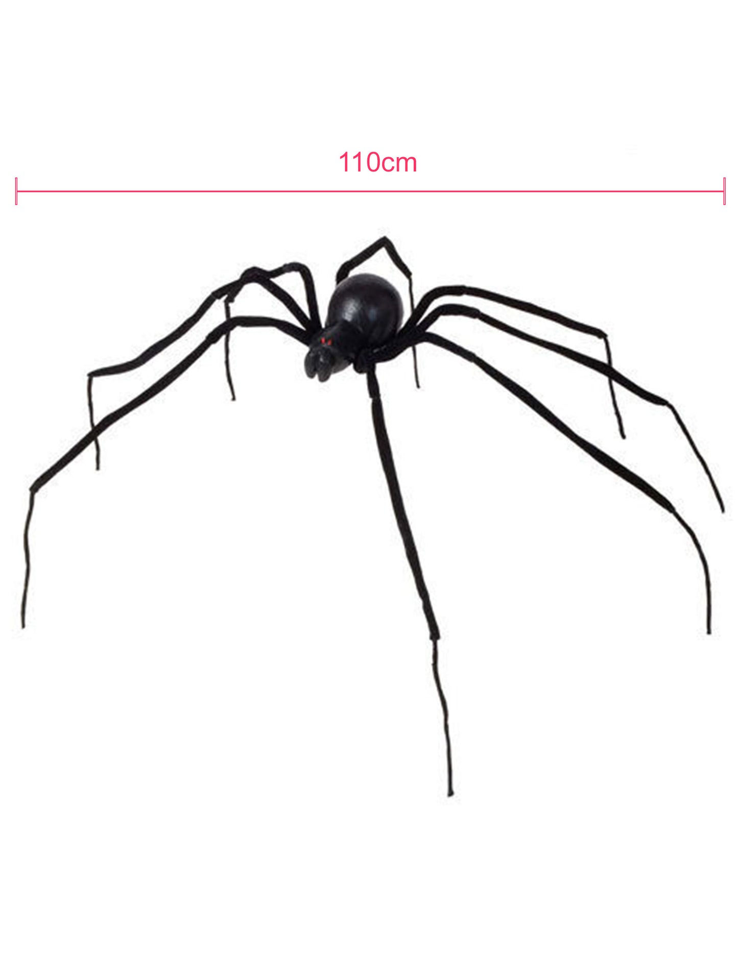 Černý pavouk 110 cm Halloween