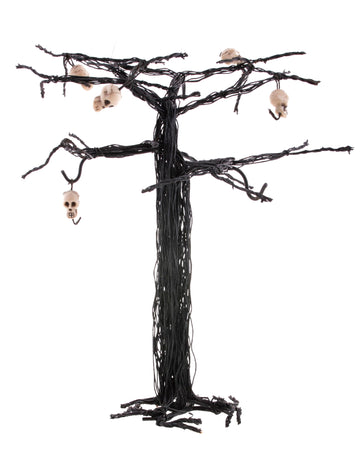 Halloweenský strom s lebkami 28 cm
