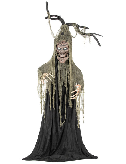 Strašidelný strom kloubové světlo a zvuk 2 m Halloween