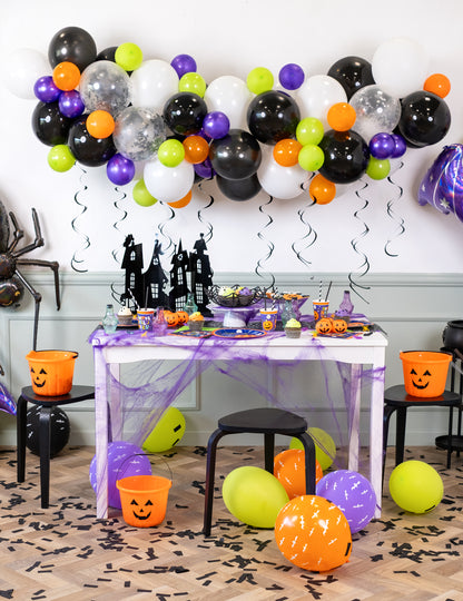 70 Halloweenských balónků Oblouk 4m