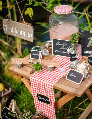 Klasická dřevěná břidlice 14 x 20 cm na svatbu