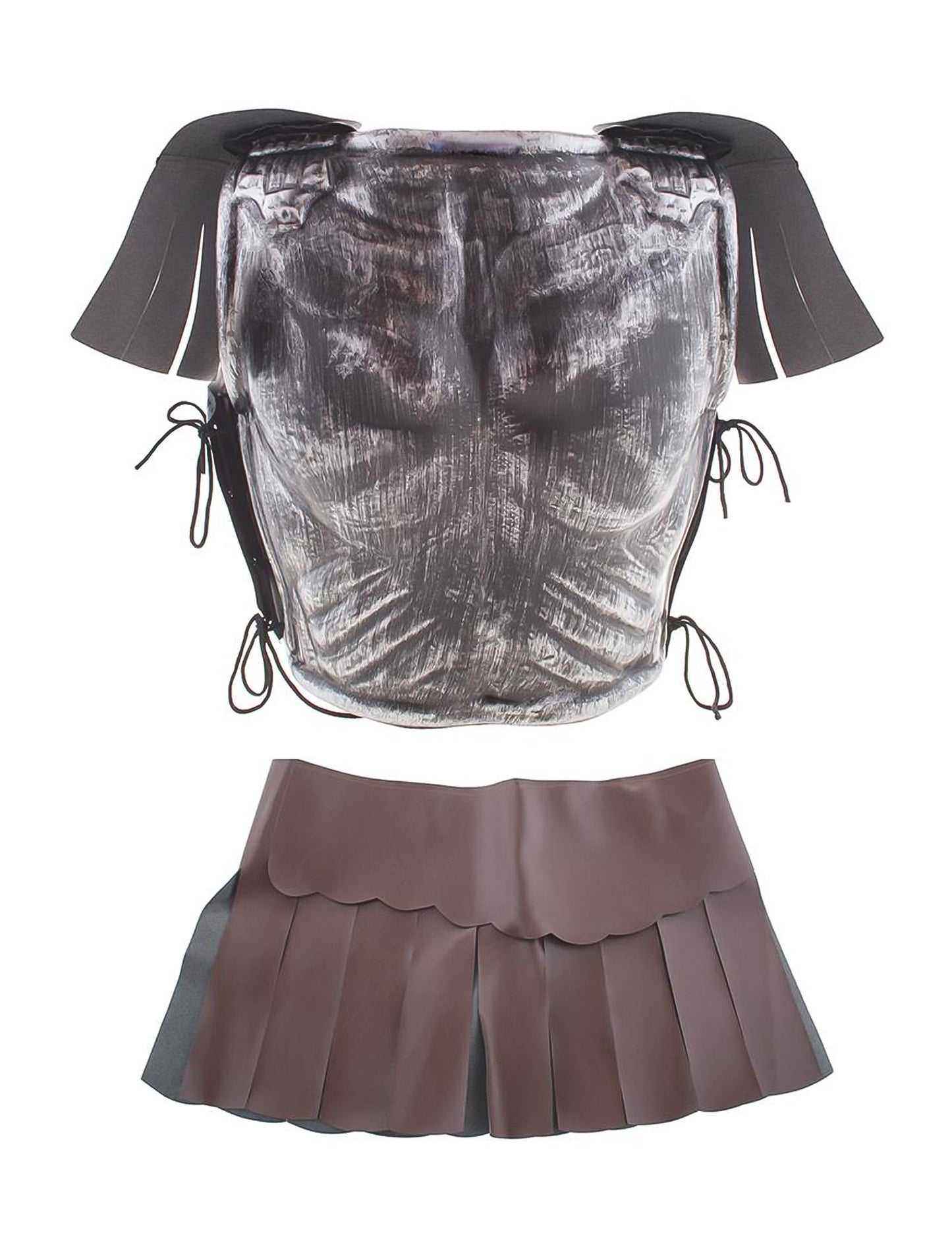 Gladiátorská zbroj s sukní a ramenními chrániči pro dospělé 