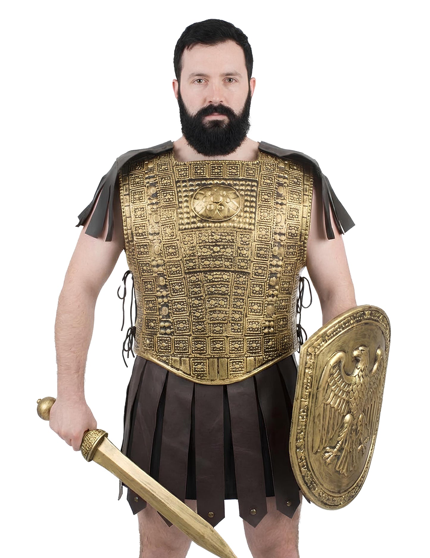 Zlaté gladiátorské brnění pro dospělé 