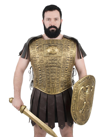 Zlaté gladiátorské brnění pro dospělé 