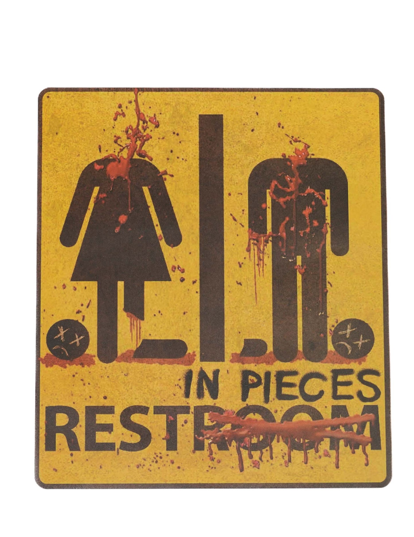 Halloweenská samolepka Zbytek v kusech 43cm x 30cm