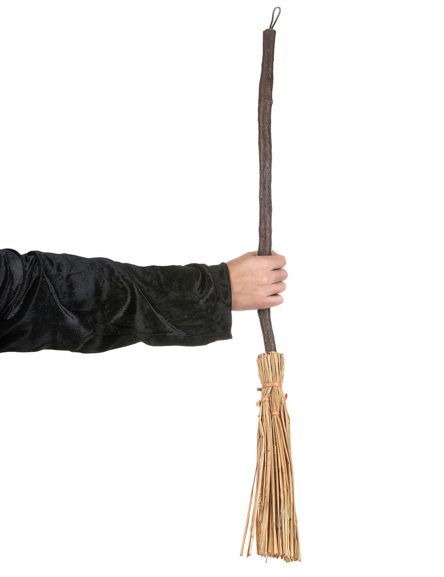 Detail na rukojeť a slámu koštěte