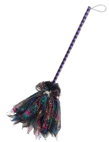 Kovové koště čarodějnice 80 cm pro dospělé