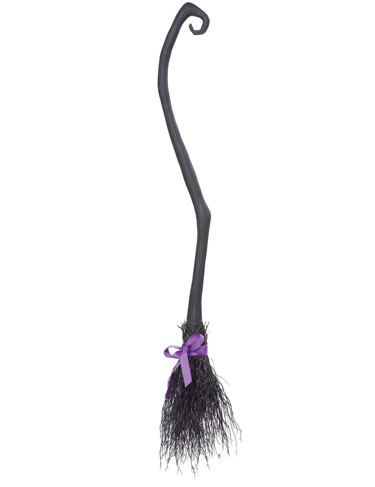 Vue avec ruban violet du balai de sorcière