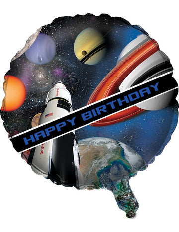 Fóliový balónek Space 46 k narozeninám cm