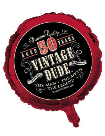 Fóliový balónek k 50. narozeninám, vintage, 46 ks cm